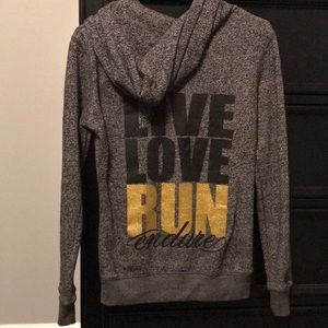Endure zip hoodie - live love run